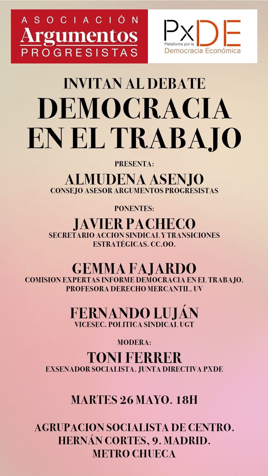 JORNADA   DEMOCRACIA ECONÓMICA EN ARGUMENTOS PROGRESISTAS